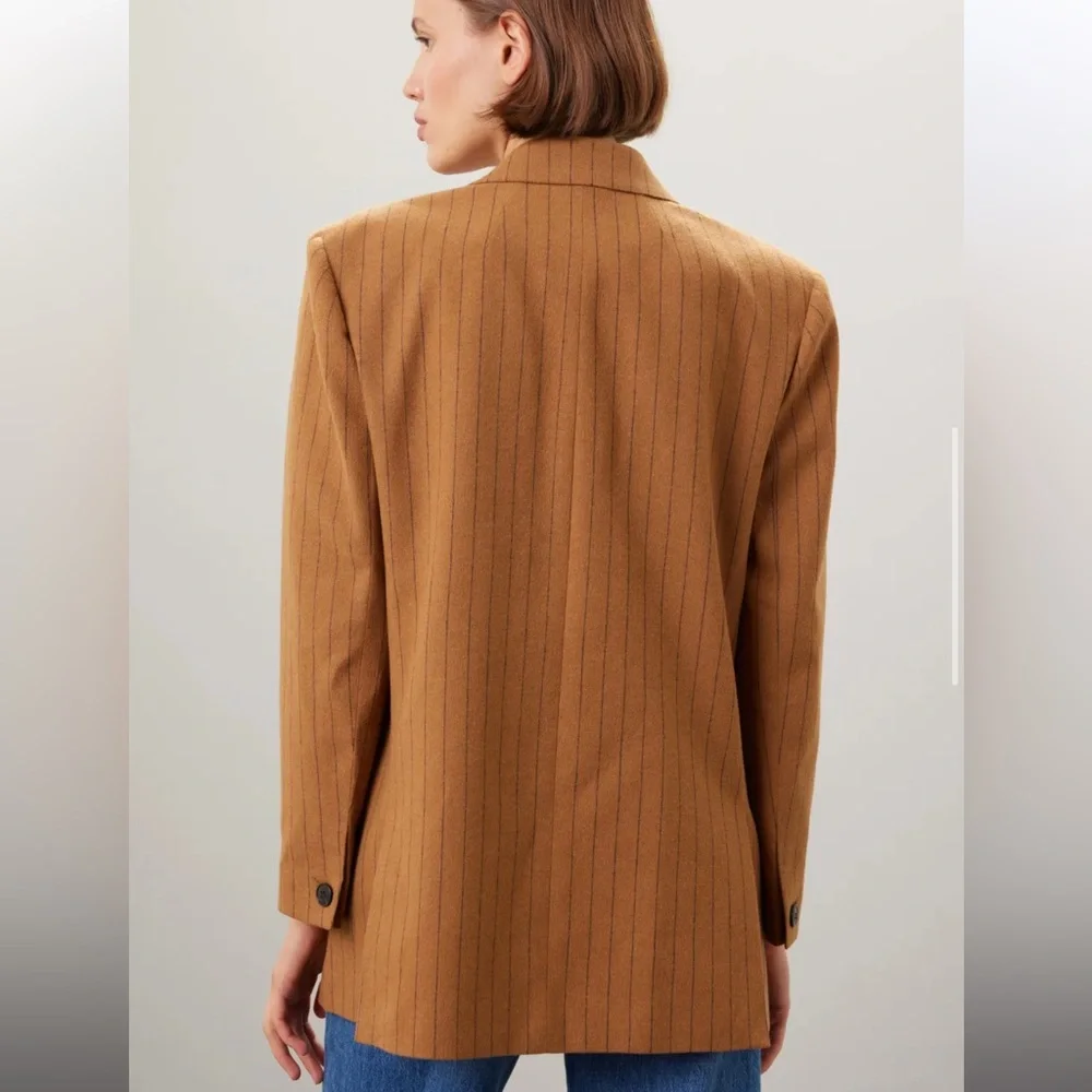 Madewell Oversized Blazer in Pinstripe - Picture 3 of 5